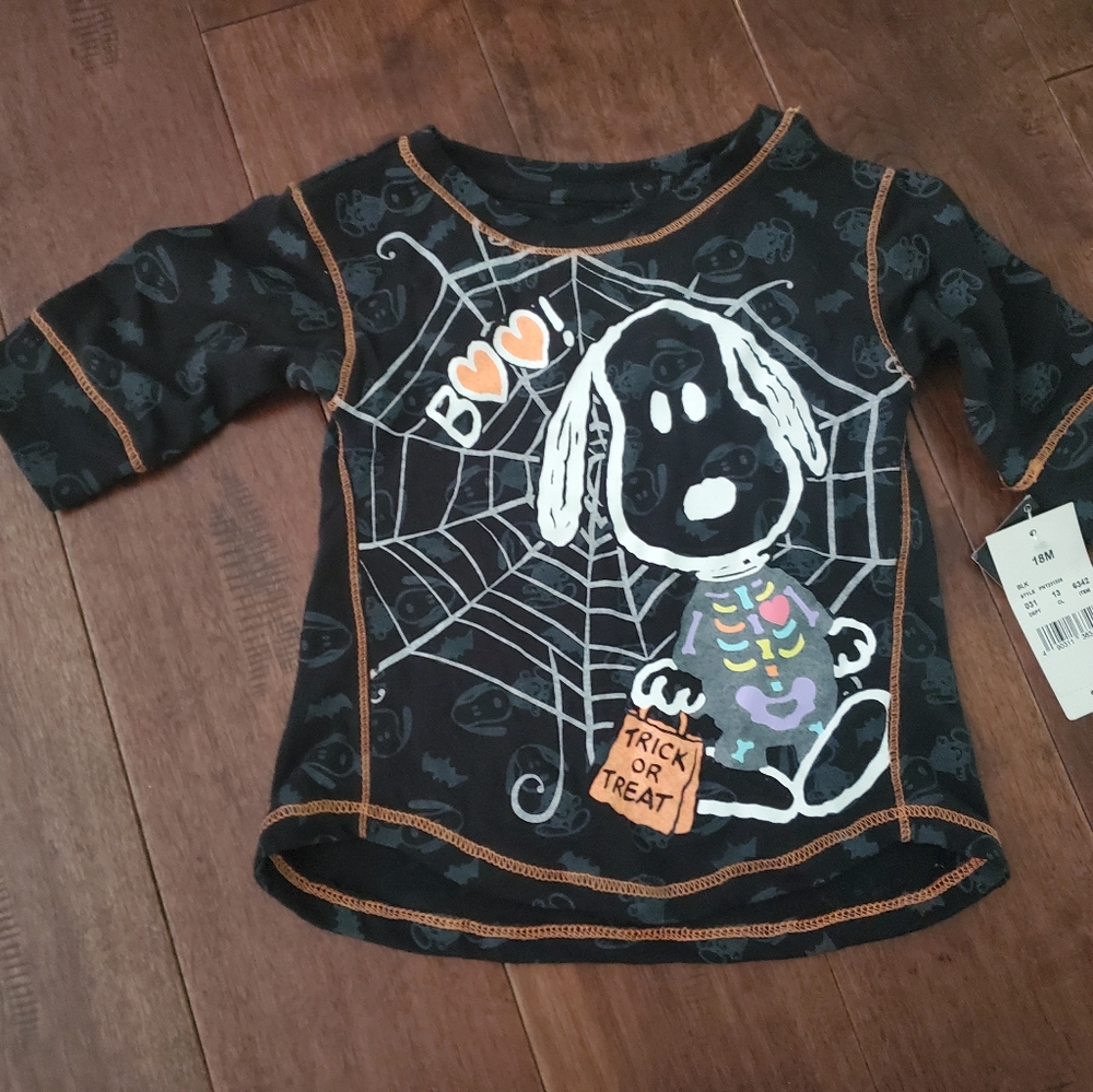 18m peanut Halloween shirt new with tags